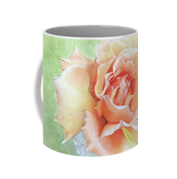 Custom floral coffee mug sharon bignell fine art